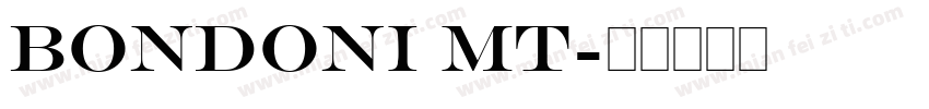 bondoni MT字体转换